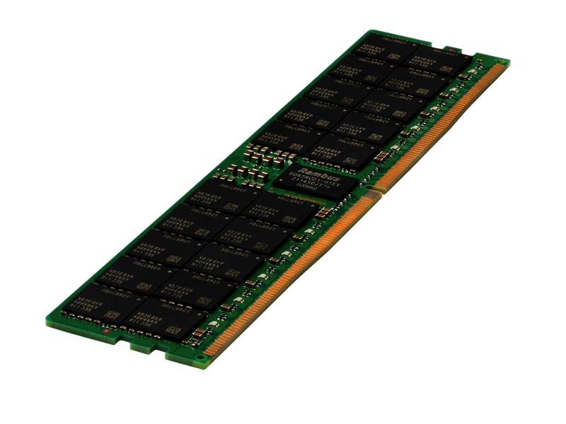 Bild von HPE 64GB (1x64GB) Dual Rank x4 DDR5-4800 CAS-40-39-39 EC8 Registered Smart Memory Kit