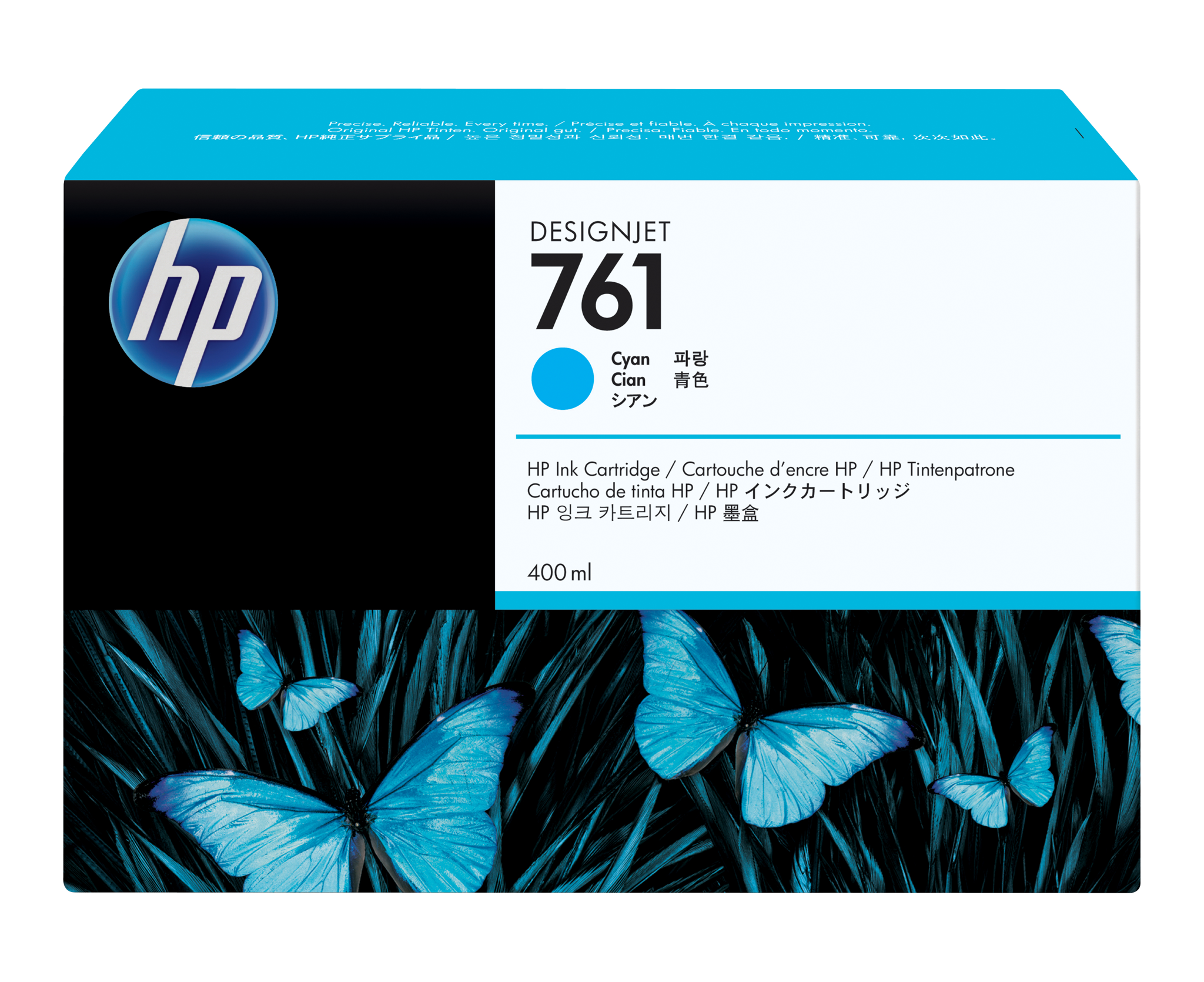 Bild von HP DesignJet 761 - Tintenpatrone Original - Cyan - 400 ml