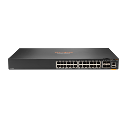 Bild von HPE a Hewlett Packard Enterprise company Aruba 6200F 24G Class4 PoE 4SFP+ 370W - Managed - L3 - Gigabit Ethernet (10/100/1000) - Power over Ethernet (PoE) - Rack-Einbau - 1U