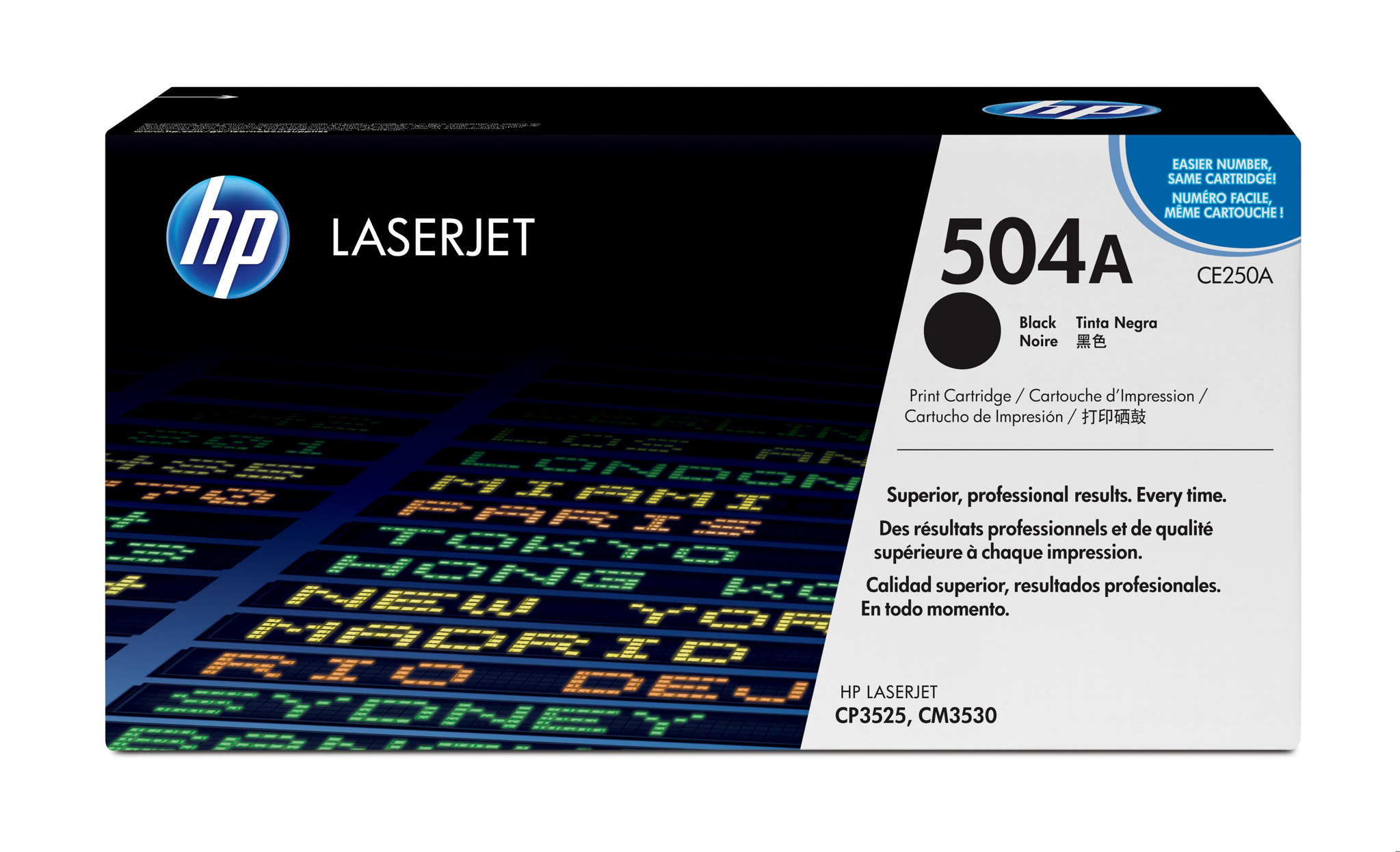 Bild von HP 504A Schwarz Original LaserJet Tonerkartusche - 5000 Seiten - Schwarz - 1 Stück(e)