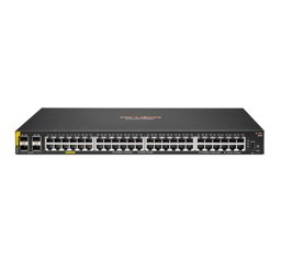 Bild von HPE 6000 48G Class4 PoE 4SFP 370W - Managed - L3 - Gigabit Ethernet (10/100/1000) - Power over Ethernet (PoE) - Rack-Einbau - 1U