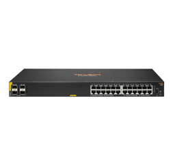 Bild von HPE 6000 24G Class4 PoE 4SFP 370W - Managed - L3 - Gigabit Ethernet (10/100/1000) - Power over Ethernet (PoE) - Rack-Einbau - 1U