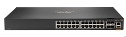 Bild von HPE CX 6200F 24G Class-4 PoE 4SFP+ 370W - Managed - L3 - Gigabit Ethernet (10/100/1000) - Power over Ethernet (PoE) - Rack-Einbau - 1U