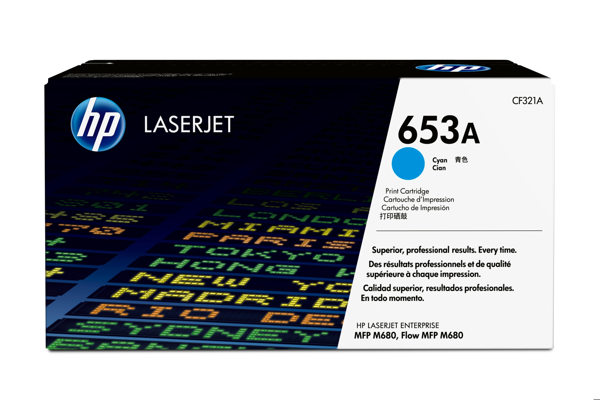 Bild von HP 653A Cyan Original LaserJet Tonerkartusche - 16000 Seiten - Cyan - 1 Stück(e)