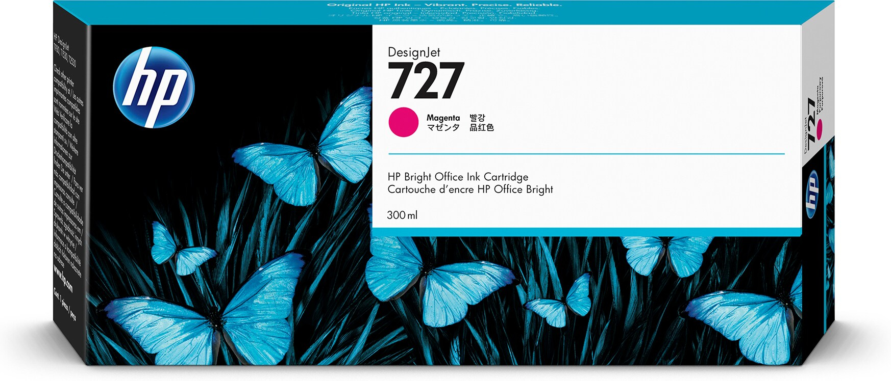 Bild von HP 727 - 300 ml - Dye-Based Magenta