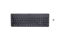 Bild von HP 220 Wireless-Tastatur - Volle Größe (100%) - Kabellos - RF Wireless - Membran Key Switch - Schwarz