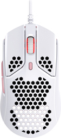 Bild von HP HyperX Pulsefire Haste – Gaming-Maus (Weiß-Pink) - Beidhändig - Optisch - USB Typ-A - 3200 DPI - Pink - Weiß
