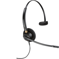 Bild von HP POLY EncorePro 510 Monaurales Headset + Quick Disconnect - Kabelgebunden - Anrufe/Musik - 54,6 g - Kopfhörer - Schwarz