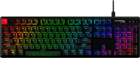 Bild von HP HyperX Alloy Origins PBT HX Rot – Mechanische Gaming-Tastatur - Volle Größe (100%) - Kabelgebunden - USB - Mechanischer Switch - RGB-LED - Schwarz