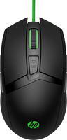 Bild von HP Pavilion Gaming Maus 300 - Beidhändig - Optisch - USB Typ-A - 5000 DPI - Schwarz - Grün