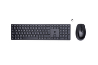 Bild von HP 650 Wireless-Tastatur und -Maus - Volle Größe (100%) - Kabellos - RF Wireless - Membran Key Switch - Schwarz - Maus enthalten