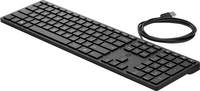 Bild von HP Wired Desktop 320K Keyboard (Bulk12) - Volle Größe (100%) - Kabelgebunden - USB - Membran Key Switch - Schwarz