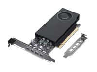 Bild von Lenovo NVIDIA RTX A1000 - Grafikkarten - RTX A1000 - 8 GB GDDR6 - PCIe 4.0 x8 - 4 x Mini DisplayPort