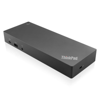 Bild von Lenovo ThinkPad Hybrid USB-C with USB-A Dock - Kabelgebunden - USB 3.2 Gen 2 (3.1 Gen 2) Type-C - 3,5 mm - 10,100,1000 Mbit/s - Schwarz - Lenovo