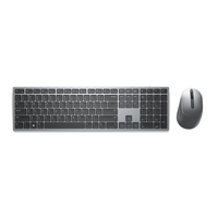 Bild von Dell KM7321W - Volle Größe (100%) - Kabellos - RF Wireless + Bluetooth - QWERTY - Grau - Titan - Maus enthalten
