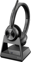 Bild von HP POLY Savi 7320 UC DECT 1880-1900 MHz Stereo-Headset - für Microsoft Teams zertifiziert - Kabellos - Büro/Callcenter - 20 - 20000 Hz - 160 g - Kopfhörer - Schwarz