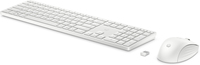 Bild von HPE 655 Wireless-Tastatur und -Maus - Kabellos - RF Wireless - Mechanischer Switch - QWERTY - Weiß - Maus enthalten