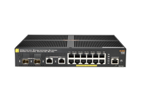 Bild von HPE Networking 2930F 12G PoE+ 2G/2SFP+ Switch - Managed - L3 - Gigabit Ethernet (10/100/1000) - Power over Ethernet (PoE) - Rack-Einbau - 1U