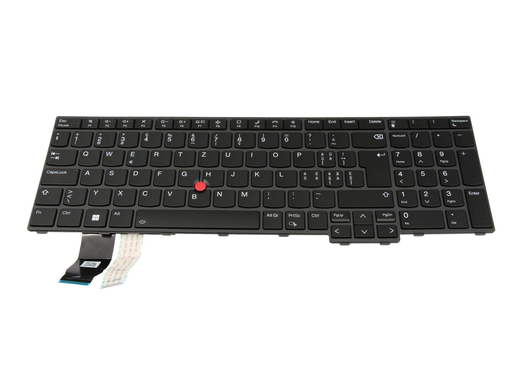 Bild von Lenovo 5N21K05174 Thinkpad Tastatur schweiz backlight - Tastatur - QWERTZ