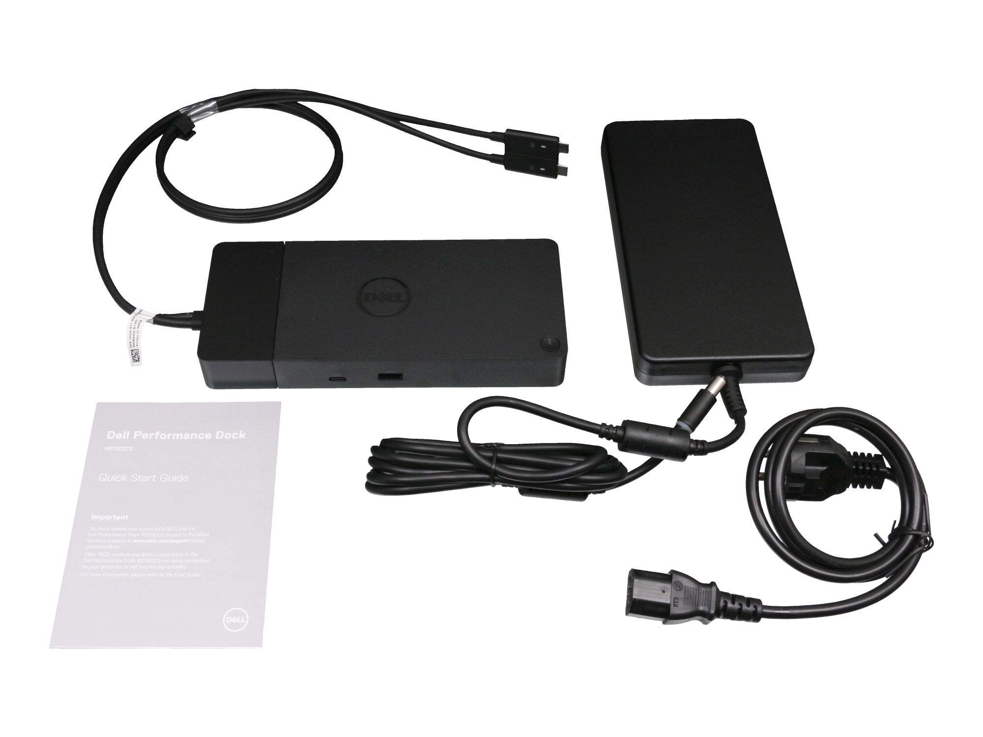 Bild von Dell Performance Dockingstation – WD19DCS - Kabelgebunden - USB 3.2 Gen 2 (3.1 Gen 2) Type-C - 10,100,1000 Mbit/s - Schwarz - 5120 x 2880 Pixel - Gleichstrom