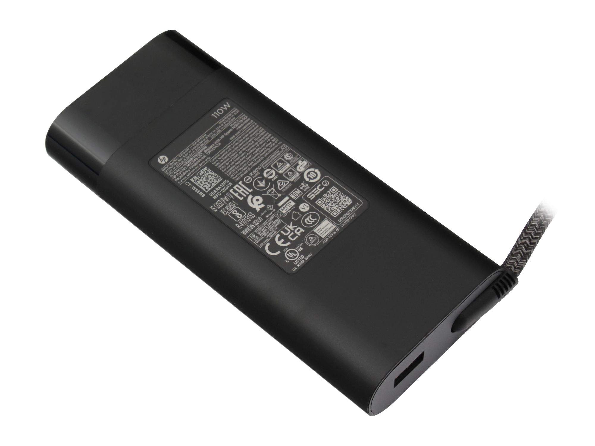 Bild von HP USB-C-Laptop-Ladegerät (110 W) - Laptop - Drinnen - 43 - 63 Hz - 110 W - 5V/9V/12V/15V/20V - 1.6 A