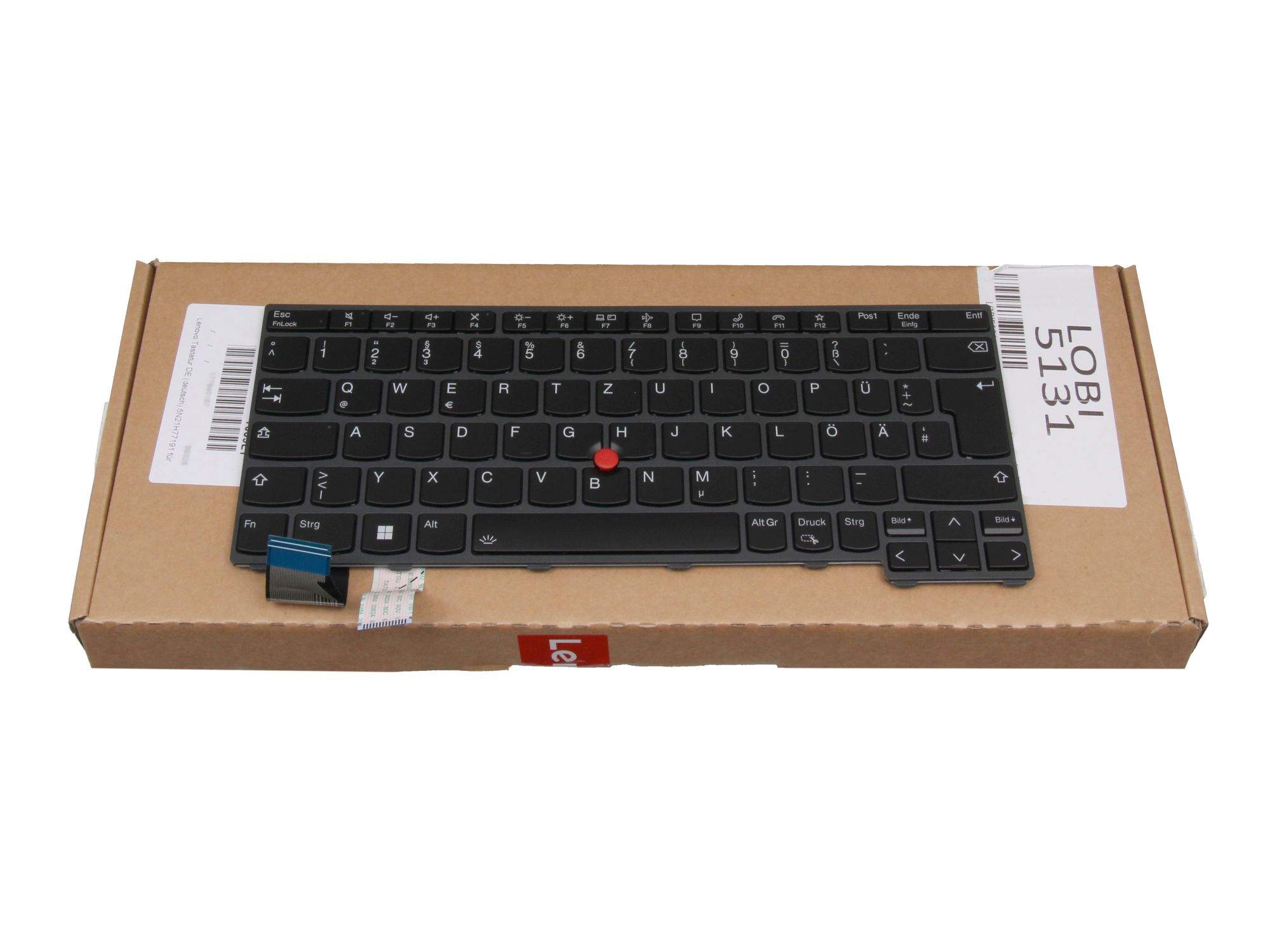 Bild von Lenovo 5N21H76825 - Tastatur - Deutsch - Tastatur mit Hintergrundbeleuchtung - Lenovo - ThinkPad X13 Gen 3