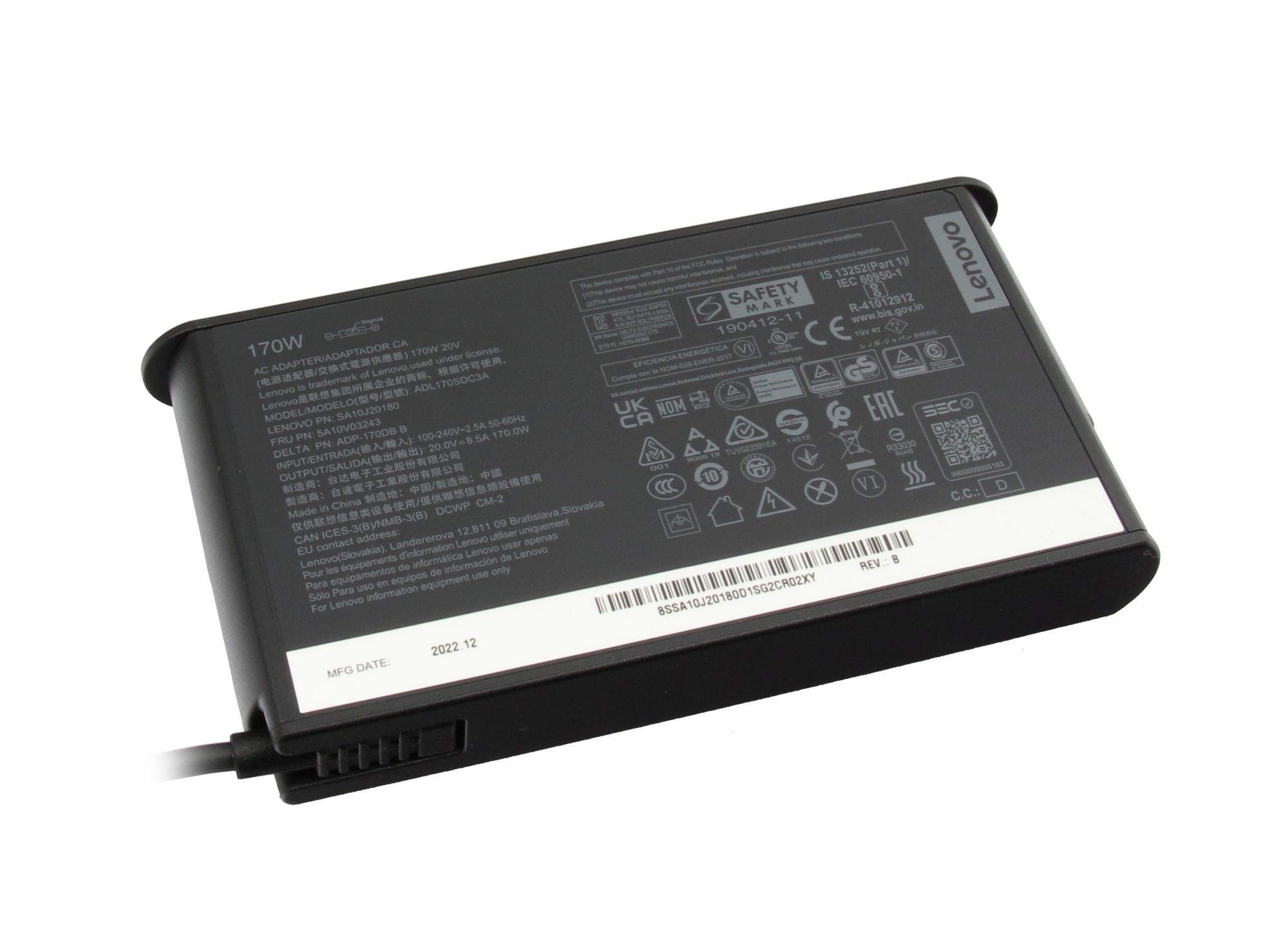 Bild von Lenovo GX20Z46287 - Laptop - Drinnen - 100 - 240 V - 50 - 60 Hz - 170 W - 20 V
