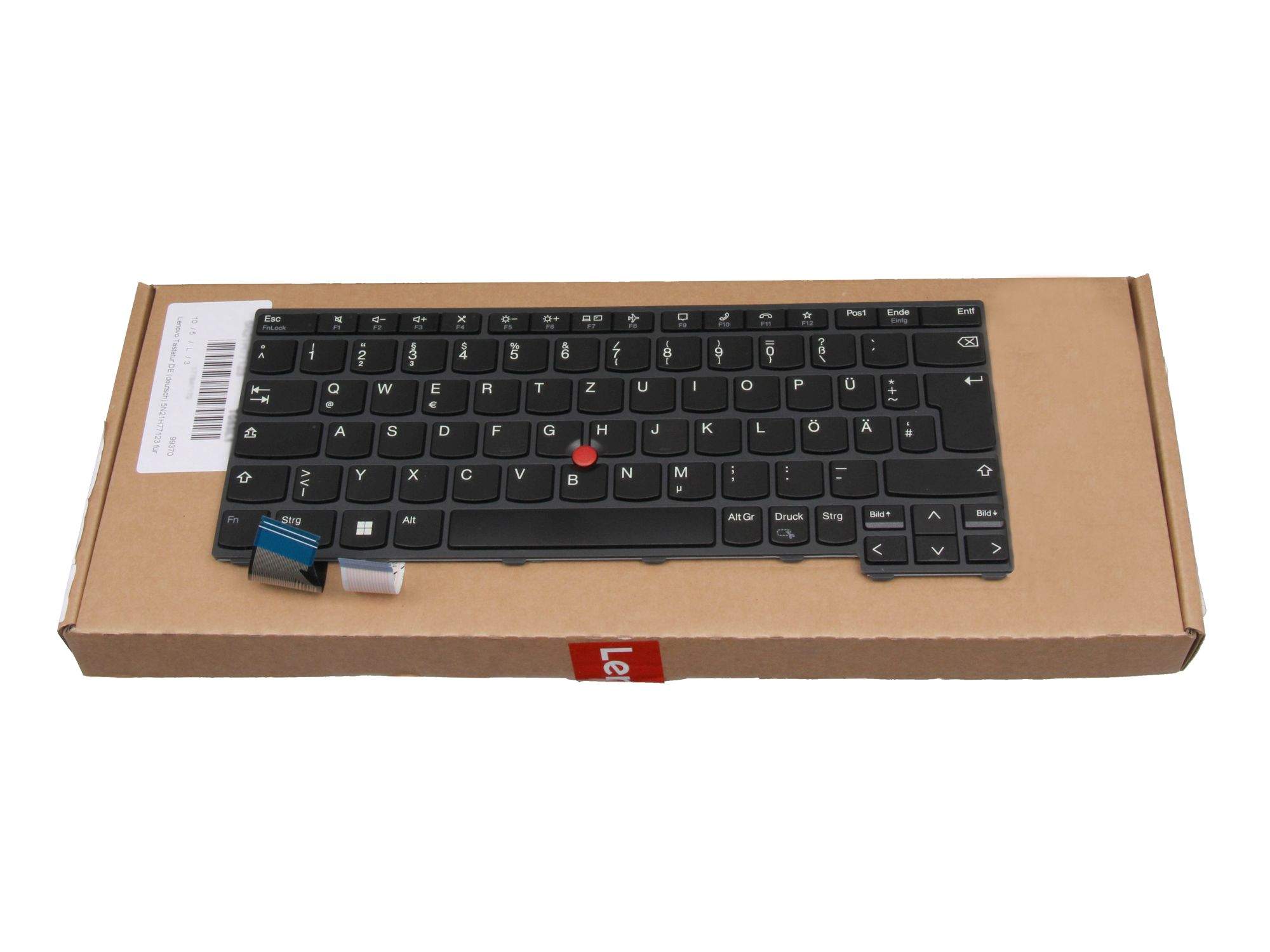 Bild von Lenovo 5N21H76964 ThinkPad Tastatur deutsch non backlight L13 Gen 3 Yoga... - Tastatur