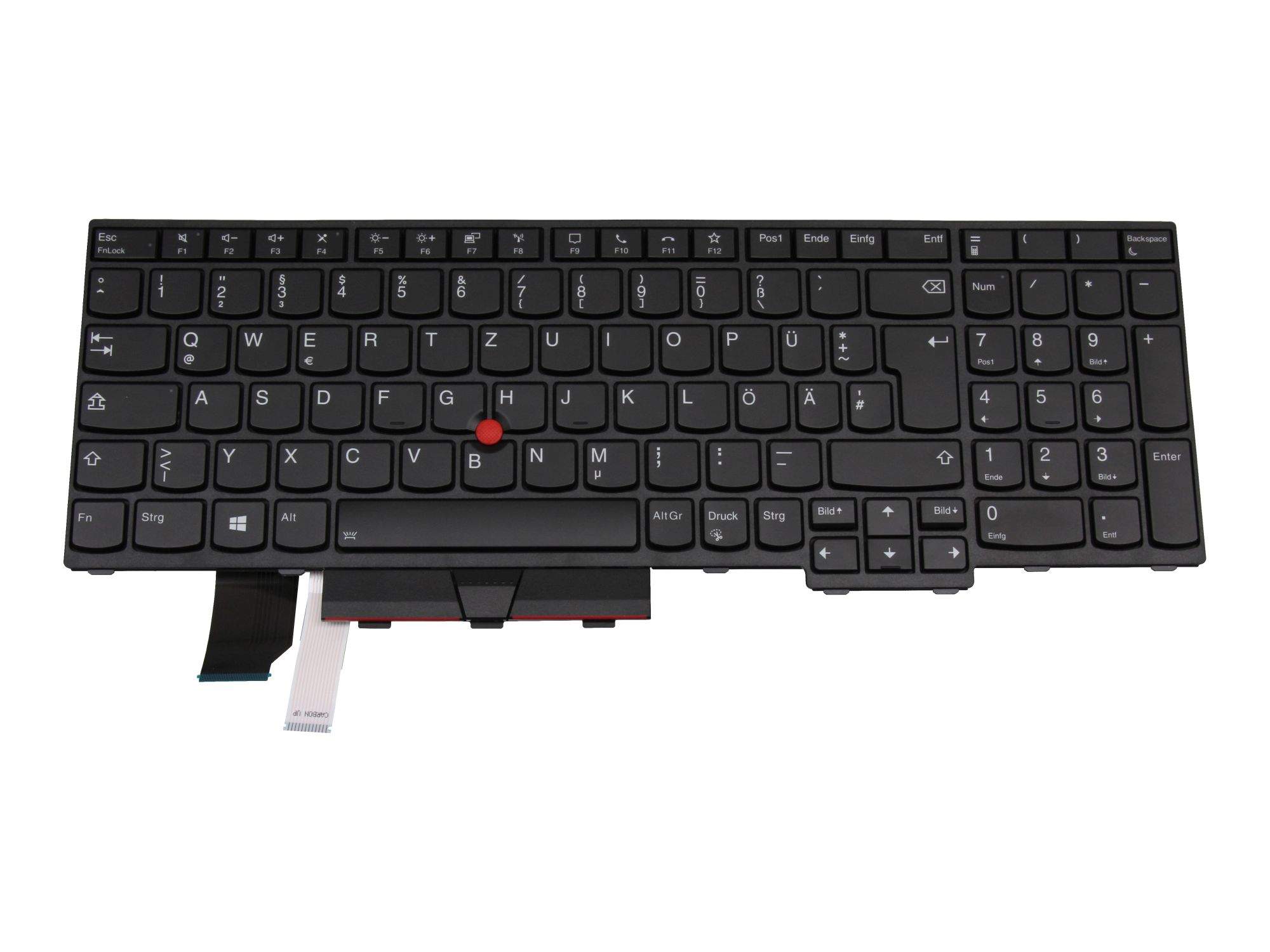 Bild von Lenovo Ersatzteil Tastatur u.a. für L15 G1 u. G2 mit Backlight deutsch - Tastatur - QWERTZ