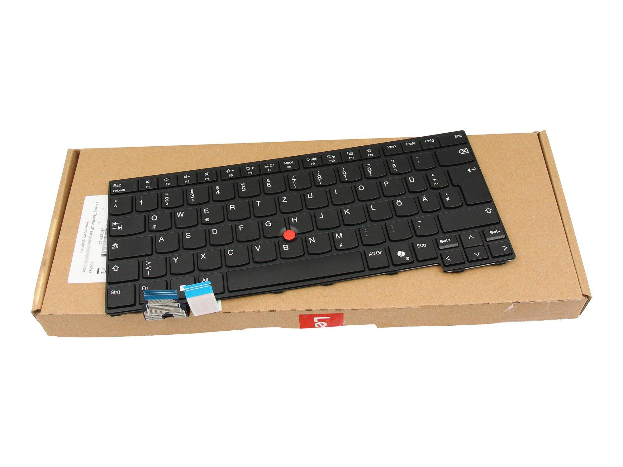 Bild von Lenovo 5N21M38468 ThinkPad Tastatur deutsch non backlight L14 Gen 5 T14... - Tastatur - QWERTZ