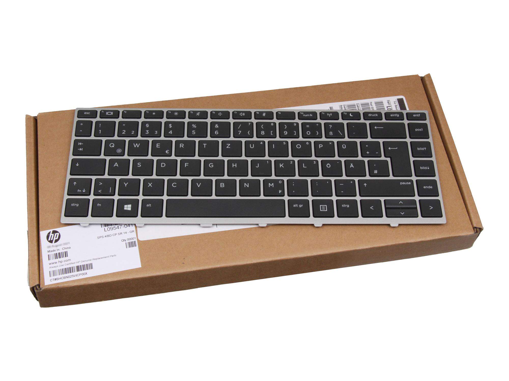 Bild von HP Kbd Cp Sr 14 - Gr L09547-041 Keyboard German - Tastatur - QWERTZ