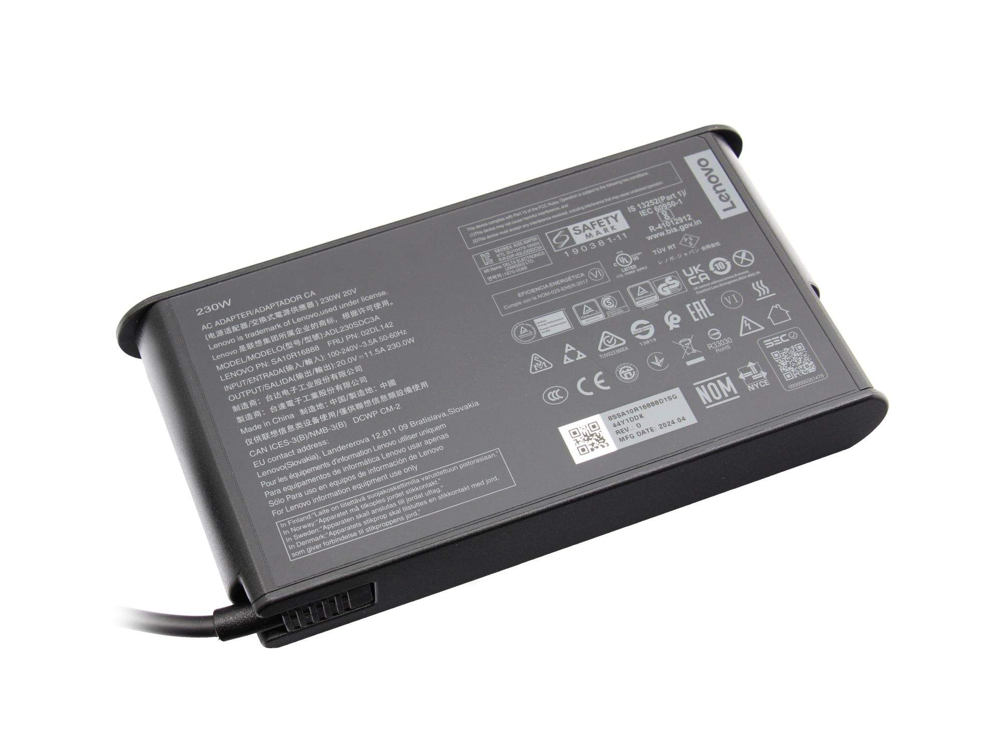 Bild von Lenovo Chicony ADL230SCC3A - Netzteil - dünn - Wechselstrom - Netzteil - 230 W